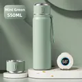 Mint green 550ml smart thermos with 316 stainless steel and digital temperature display - 550ml / Smart Temperature Display / Mint Green