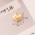 C290 10mm*12mm Gold Heart
