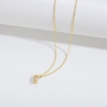 Lollipop pendant necklace with gold chain and pink and blue enamel candy design - Candy