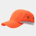 Detail der orangefarbenen Mesh-Einsätze und Metallösen an dem Sonnenschutzhut - Baseball / Neon Orange
