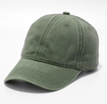 Classic army green washed cotton baseball cap with adjustable strap and vintage look - L (58-60cm) / Army Green
