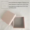 Pink jewelry gift box 10x10x3.5cm with grey sponge insert for pendants and earrings - Light Pink Box (10x10x3.5cm)