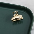 Mini vintage gouden wortel haarclip van hoogwaardig metaal voor stijlvol kapsel - Wortel / Goud