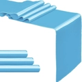 Light blue satin table runner with glossy silk texture for wedding and hotel decor - Blue / 30cm*275cm