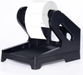 Black external label holder with a white thermal roll for Phomemo shipping printer - Printer Holder-Black
