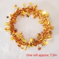 Ghirlanda di stelle dorate da 7,5m per albero di Natale e decorazioni per feste festive - Oro