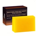 Brightening Lemon and Turmeric Kojic Acid Soap with Vitamin C for skin radiance - 65g (No.9 English)