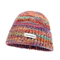 Colorful gradient knit bucket hat with Love Fashion patch for winter warmth and style - M (56-58cm) / Multicolor 4 (Mixed Colorful)