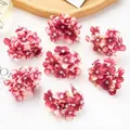 Artificial hydrangea silk flower heads in pink gradient for DIY wedding crafts - Watermelon red