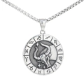 Vintage Sternzeichen-Halskette in Silber mit Stier-Anhänger und Sternendetails aus Edelstahl - Stier Anhänger
