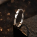 Adjustable S925 sterling silver ring featuring an engraved Scorpio zodiac symbol - Adjustable Open / Scorpio