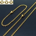 Collar de cadena de acero inoxidable dorado texturizado con cierre de langosta y detalle - Oro (ancho De Cadena 24 Mm) / Pulsera 20cm (8inch)