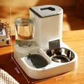 2-in-1 automatic pet feeder and waterer set with stainless steel bowl in classic grey - Stainless Steel Model (Gen 1) / Feeding and Watering Integrated Machine / Premium Grey
