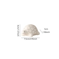 Cute ceramic turtle figurine in white with dimensions 7.5x5x4cm for desk decor - Turtle (HP615)