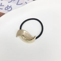Coletero metálico dorado en forma de luna con banda elástica para coleta de mujer - Luna / Dorado