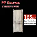 165mm*OD 9mm*ID 7mm (6 PP Straws + 1 Brush)