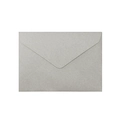 Silbergrauer Briefumschlag aus strukturiertem Kunstpapier mit hochwertigem Metallic-Finish - Nebelhellgrau