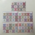 Minimalistische Morandi Bibel-Indexaufkleber-Set mit 5 Blättern für die Bibelseiten - Morandi-Blau / 5 Blätter/Packung