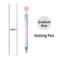 Penna per nail art sfumata blu con custodia in plastica per decorazione unghie - Sfumatura Rosa Blu