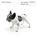 Statuetta realistica di Bulldog Francese bianco e nero, modello animale 7x3x5cm - Bulldog (PL127-239)