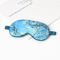 Van Gogh Almond Blossom silk sleep mask with elastic strap for eye fatigue relief - #9 Almond Blossoms