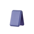 Purple faux leather MagSafe magnetic card holder wallet for iPhone 16 in foldable style - Wisteria