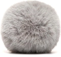 Grey plush pom pom bunny tail accessory made of fluffy faux fur for Easter costumes - Grey Pom Pom Tail