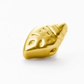 Golden conch shell bead for DIY jewelry making with polished stainless steel finish - 6# Hollow Conch / Gold