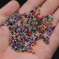 Colorful mixed glass seed beads in hand for DIY handmade jewelry crafts making - 2mm / 450g / Multicolor