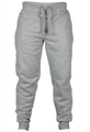 Men's grey drawstring sweatpants with elastic cuffs in a casual athletic design - M / Light Gray