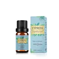 10ml Pure Organic Cypress Essential Oil in amber glass bottle with blue packaging box - Cypress Oil