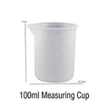 Reusable 100ml silicone measuring cup with clear scale for DIY resin craft and liquid mixing - 100ml Measuring Cup