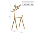 Golden deer jewelry organizer stand large size 28cm height metal decorative display - Large Deer Jewelry Rack Ornament