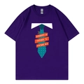 Dark purple Father's Day t-shirt with Happy Father's Day print and tie graphic - XS / Style 318 / Purple