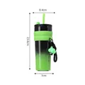 Insulated 316 stainless steel tumbler in Dark Green Starry gradient with silicone sleeve - Aurora-Black Green