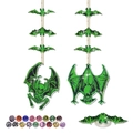 DIY Halloween bat diamond painting pendant kit with glowing green and black resin gems - Luminous Combo Sign 3