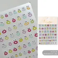 3D relief nail art stickers featuring colorful quirky mouth graffiti style, model to251 - to251