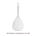 Large white nylon slotted spoon for noodles made of heat resistant PP material - PP Material White Heat Resistant 120℃