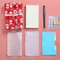 Red Lucky Cat A6 budget binder set with binder pockets, refills and accessories - A6 Size/100 Sheets / Red Tie-up Set