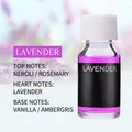 Lavender scent car perfume refill 10ml in glass bottle with purple liquid - 10ml / Lavender