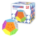 Colorful Megaminx puzzle cube with retail box packaging on white background - FX7760 Megaminx Cube