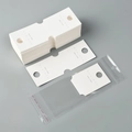 White NYU jewelry display card set with self-sealing transparent bags for earrings - 14*5cm Cardboard + OPP Bag