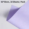 Lavender purple polka dot embossed floral wrapping paper, 50x50cm 10-sheet pack - Polka Dot Embossed - Soft Purple