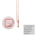 Adjustable 18K rose gold O-chain necklace featuring a 45cm length and elegant lobster clasp - Rose Gold O-link Pin-type Chain (45CM)