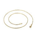 Minimalist golden stainless steel snake chain necklace with lobster clasp and adjustable link - 500mm x 1.2mm / Gold