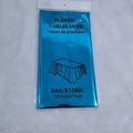 Blue plastic tablecloth in retail packaging 54x108 inches for party events - Lake Blue 1.37*2.74m