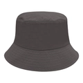 Quick-dry dark grey bucket hat made of premium lightweight fabric for sun protection - M (56-58cm) / Dark Gray