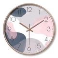 Modern 20cm wall clock with rose gold frame and Morandi abstract art dial design - Dial I Rose Gold Frame