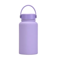 650ml light purple matte stainless steel vacuum insulated sports bottle with carry loop - Taro Purple