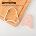 3D sweater shaped cookie cutter set with snowflake pattern embossing for baking - Christmas Sweater - Cutter